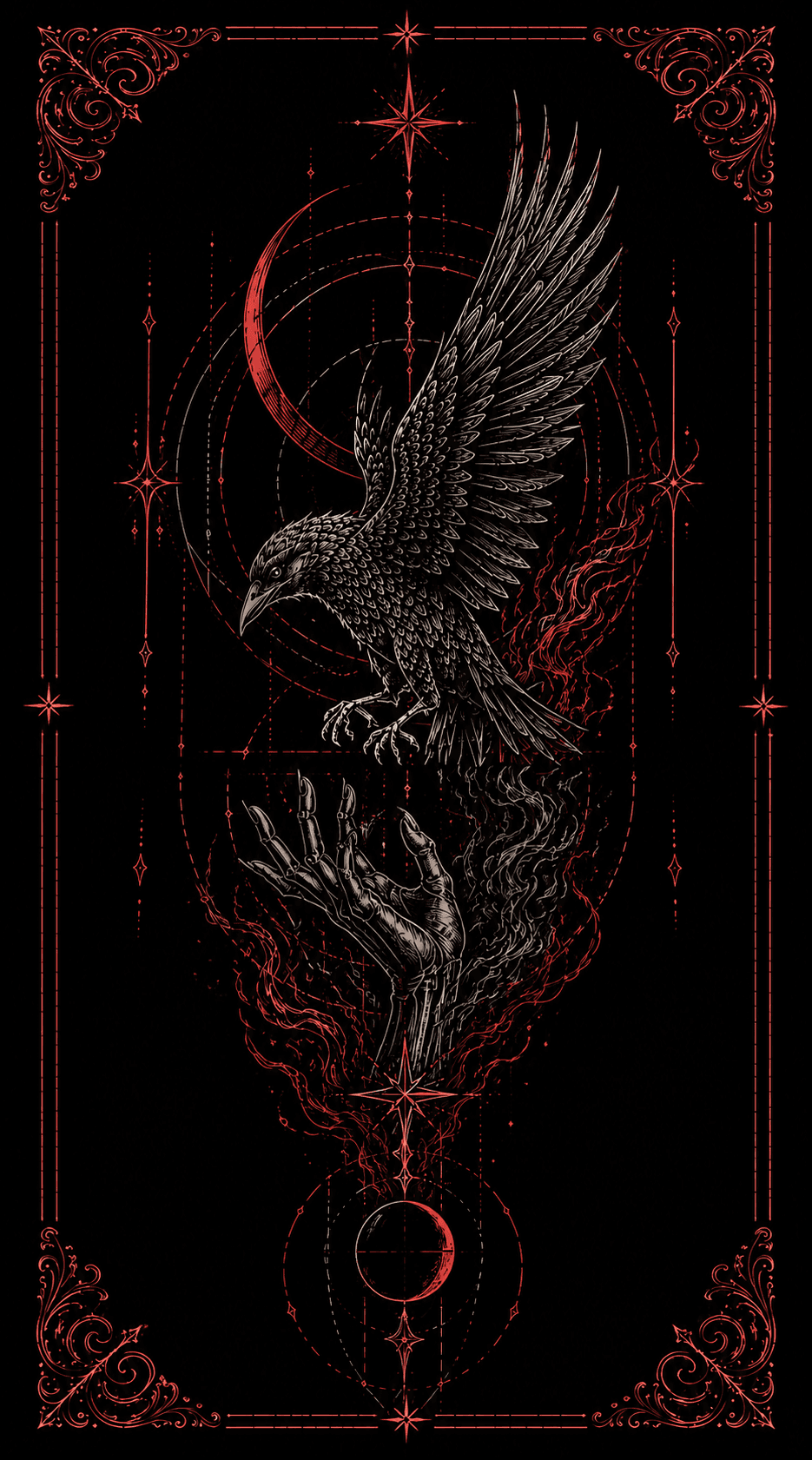 LINE ART tattoo style example